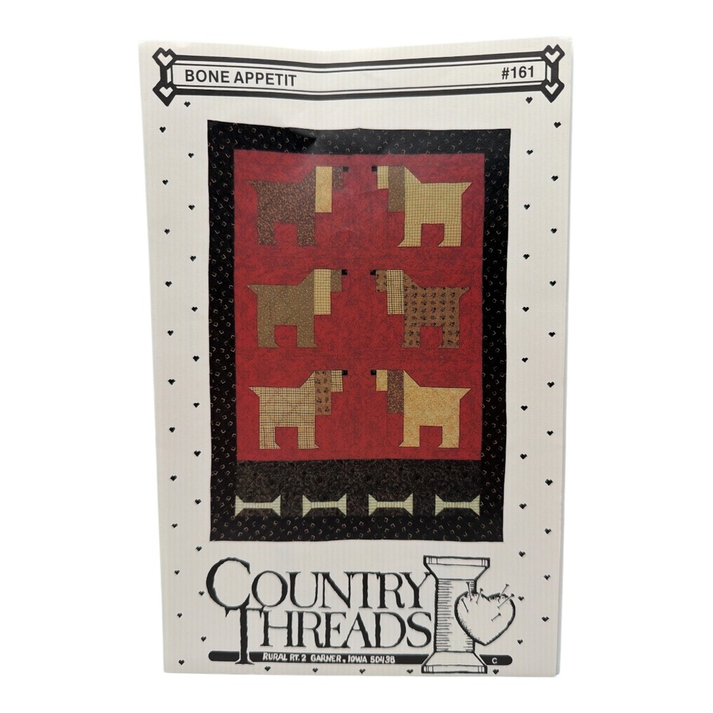 Country Thread Bone Appetit #161 Pieced Quilt Pattern Connie Tesene 1990